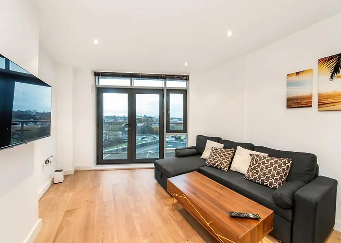 Apartamento Cozy Centre - Ideal For Long & Contractors - Balcony - Sleeps 3 - Free Wifi